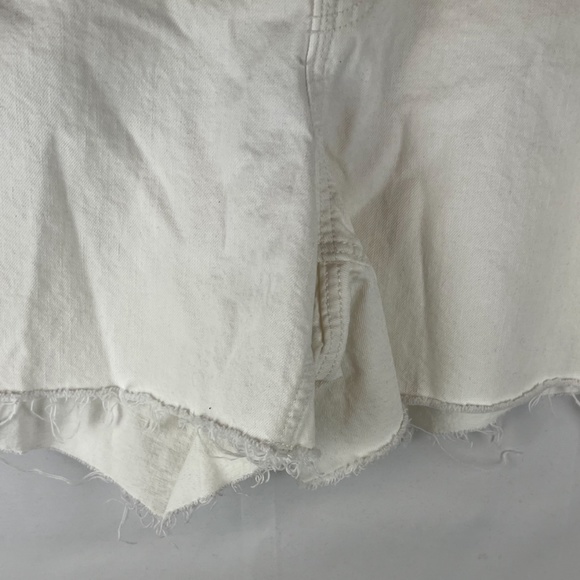 NWT: old navy High-Waisted Secret-Slim Pockets Slouchy White Cut-Off Jean Shorts - Picture 6 of 11